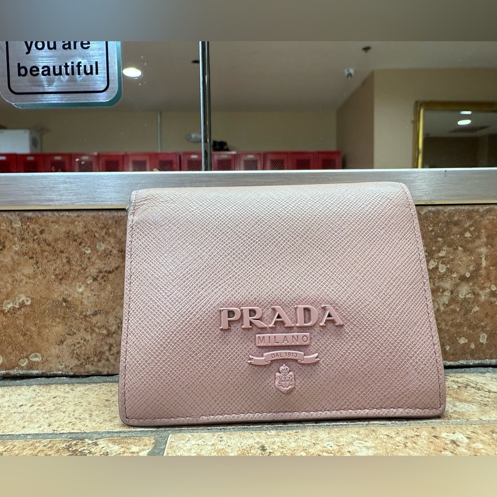 Prada Blush Pink Leather Wallet